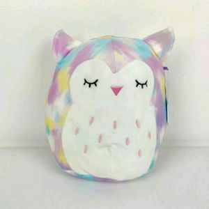 Squishmallow Lesedi the Owl 8” Multicolor Tie Dye Plush Summer 2021 New